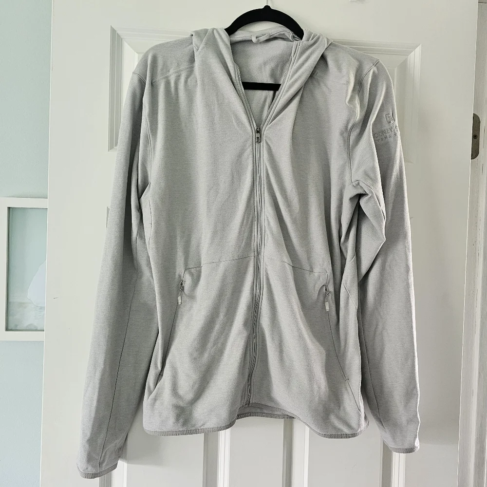 Lululemon Surge Warm Full Zip Hoodie Jacket - Heathered Sea Salt